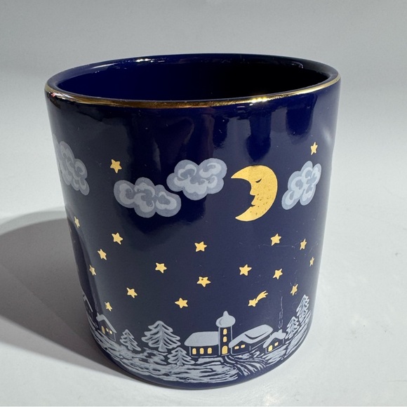 Vintage Waechtersbach Canister Jar Winter Dreams W Germany Cobalt Blue NO LID - Picture 1 of 7